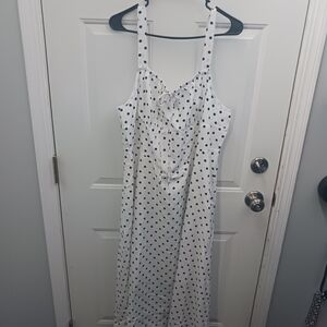 Polka Dot White Dress